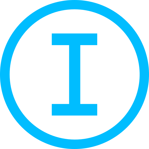 Letter i Generic color outline icon