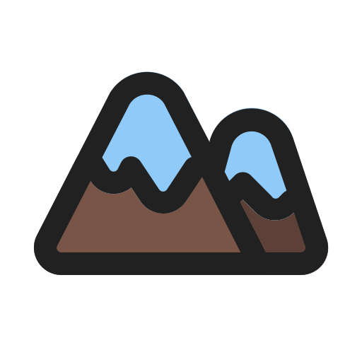 雪山 Generic color lineal-color icon