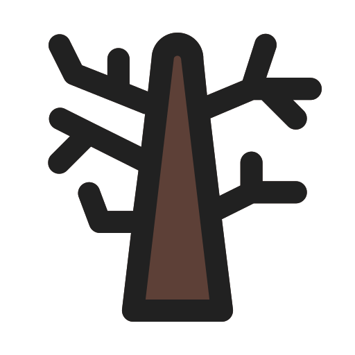 albero invernale Generic color lineal-color icona