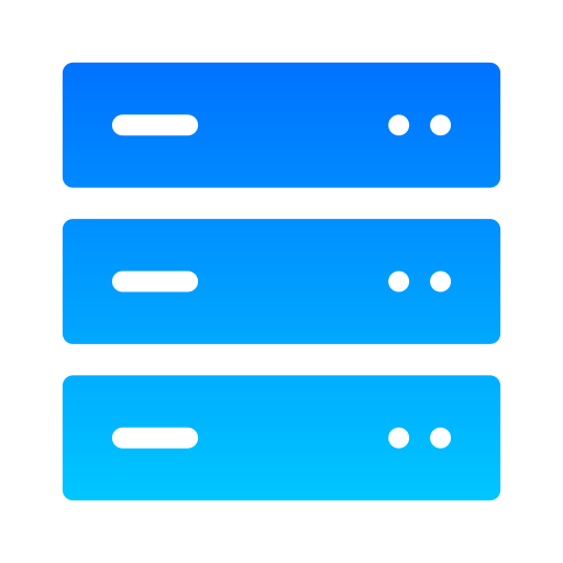 database Generic gradient fill icoon