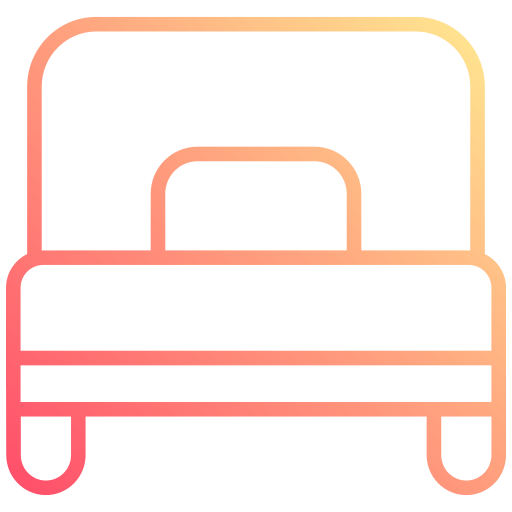 Single bed Generic gradient outline icon