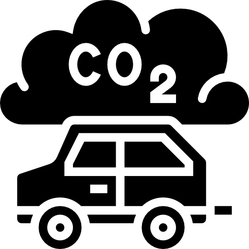 이산화탄소 Meticulous Glyph icon