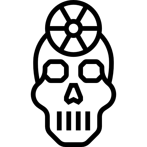 schädel Meticulous Line icon