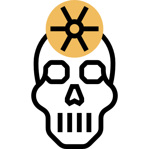 두개골 Meticulous Yellow shadow icon