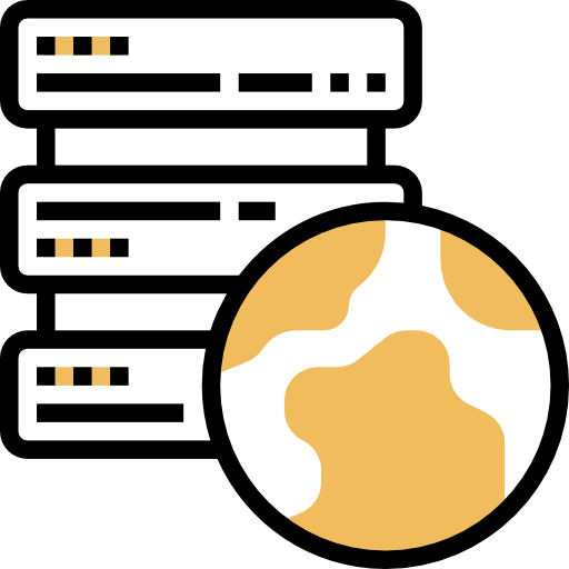 Database Meticulous Yellow shadow icon