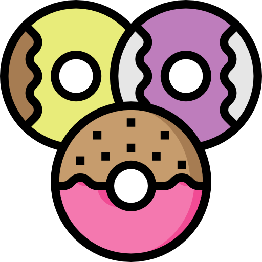 Doughnut Surang Lineal Color icon