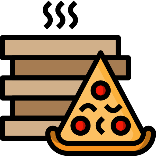 Pizza Surang Lineal Color icon