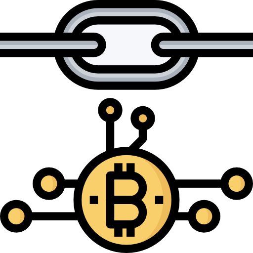 blockchain Surang Lineal Color icono