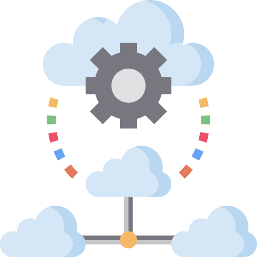 Cloud computing Surang Flat icon
