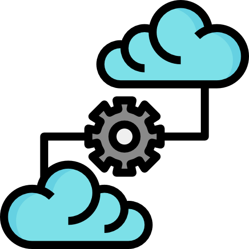 cloud computing Surang Lineal Color icon