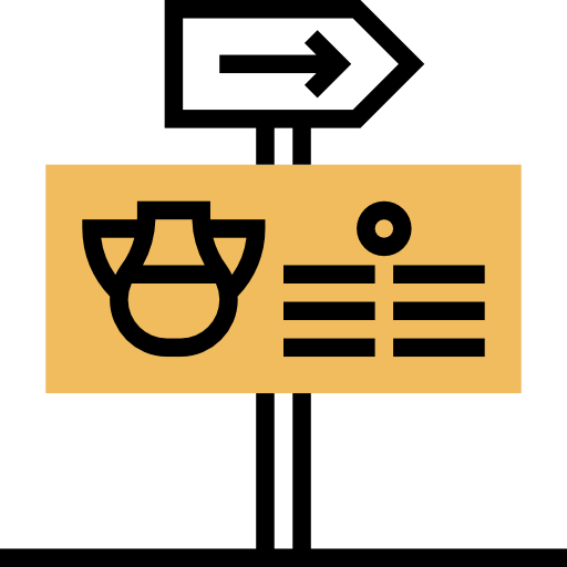 Guidepost Meticulous Yellow shadow icon