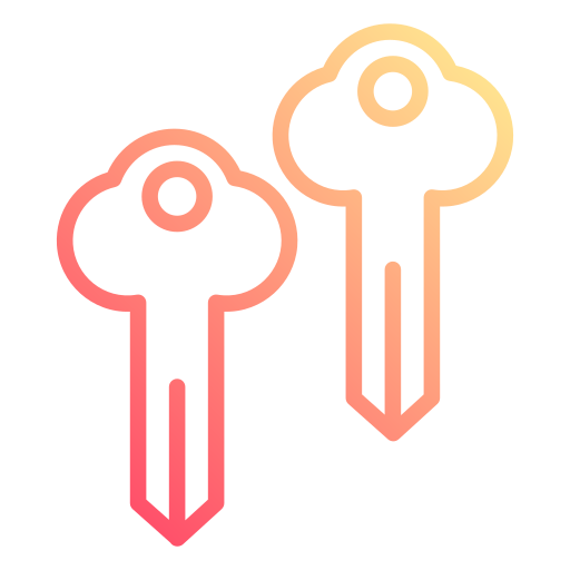 Room key Generic gradient outline icon