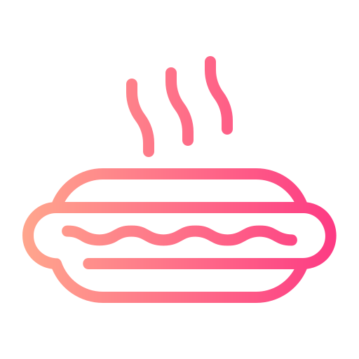 hot dog Generic gradient outline icona