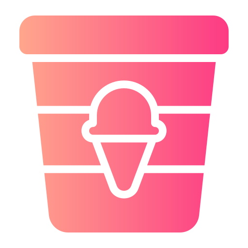アイスクリームカップ Generic gradient fill icon