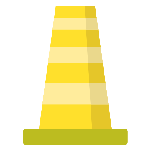 Traffic cone Generic color fill icon