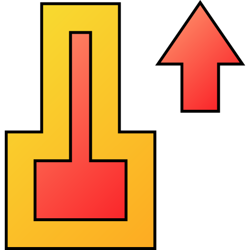 wysoka temperatura Generic gradient lineal-color ikona