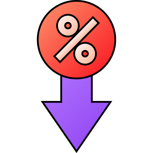パーセンテージ Generic gradient lineal-color icon