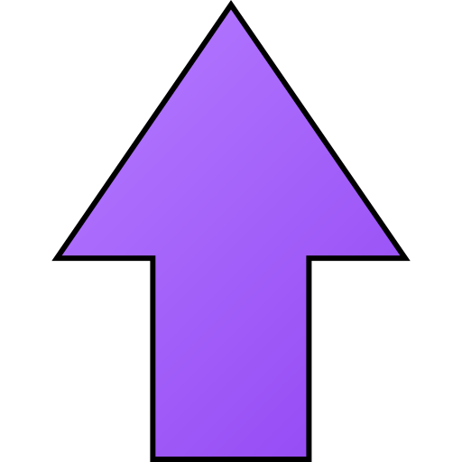 上矢印 Generic gradient lineal-color icon
