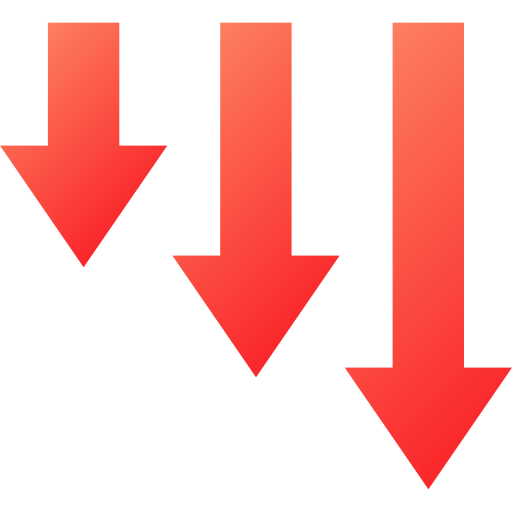 pfeile nach unten Generic gradient fill icon