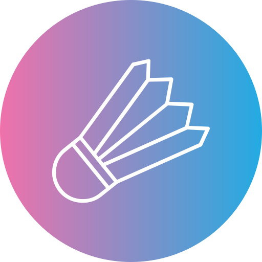 Shuttlecock Generic gradient fill icon