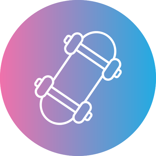 Skateboard Generic gradient fill icon