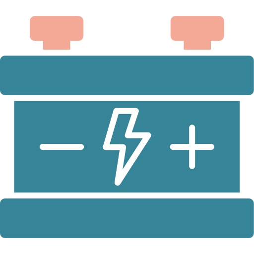 車の電池 Generic color fill icon
