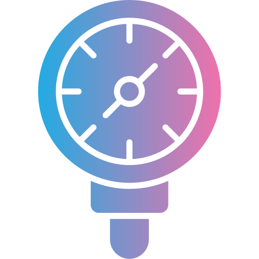 Pressure gauge Generic gradient fill icon
