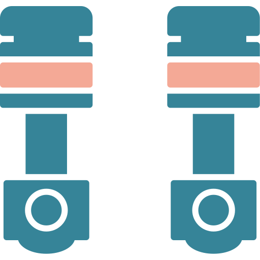 Pistons Generic color fill icon