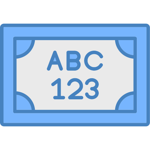 License plate Generic color lineal-color icon