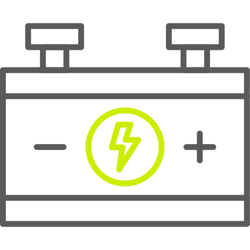 batería de coche Generic color outline icono