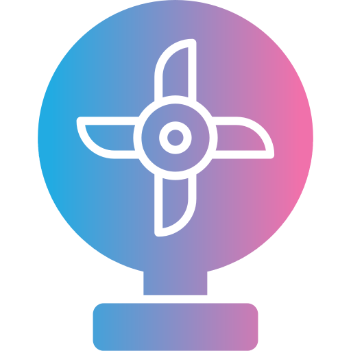 wentylator chłodzący Generic gradient fill ikona