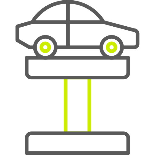 podnośnik samochodowy Generic color outline ikona