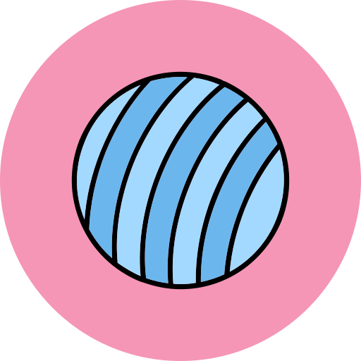 piłka do ćwiczeń Generic color lineal-color ikona