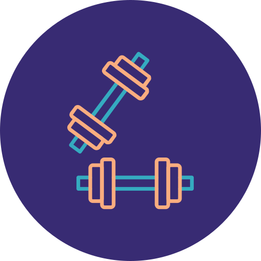Dumbells Generic color lineal-color icon