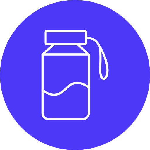 botella de agua Generic color fill icono