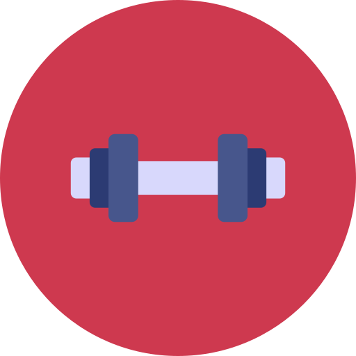 Barbell Generic color fill icon