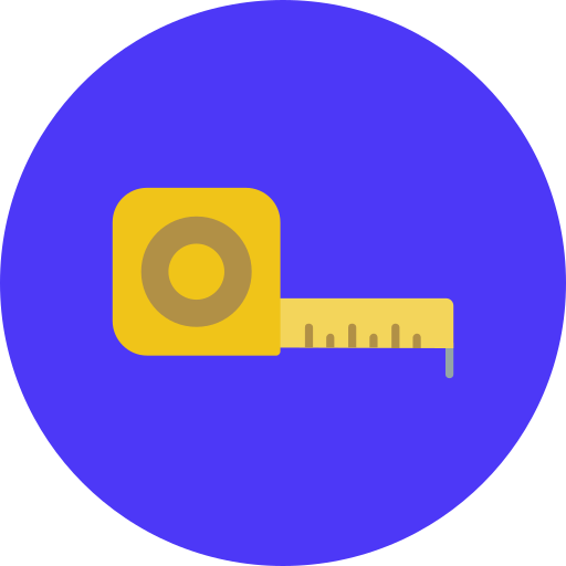 측정 테이프 Generic color fill icon