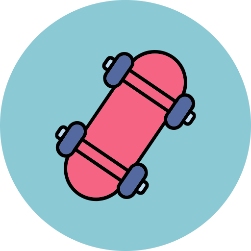 スケートボード Generic color lineal-color icon