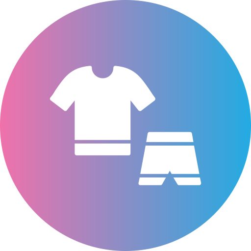 ropa de ejercicio Generic gradient fill icono