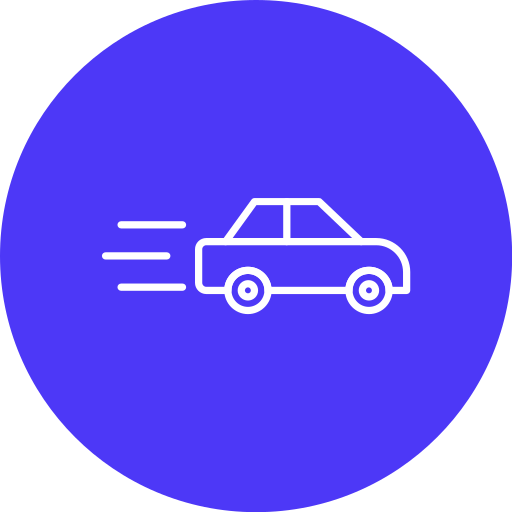 velocità dell'auto Generic color fill icona