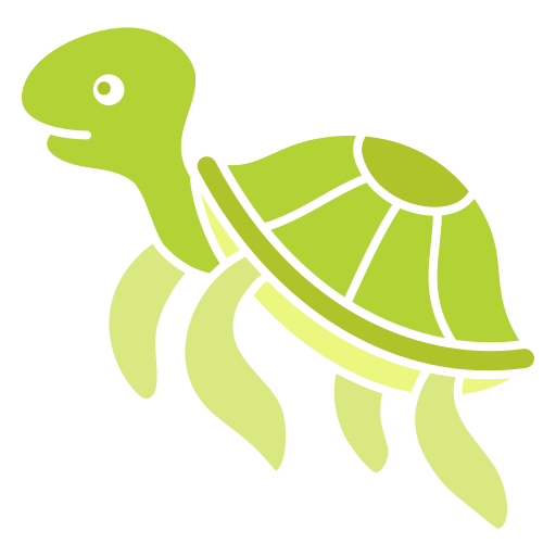 Черепаха Generic color fill иконка