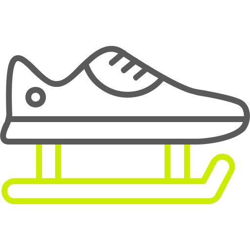 chaussures de skate Generic color outline Icône