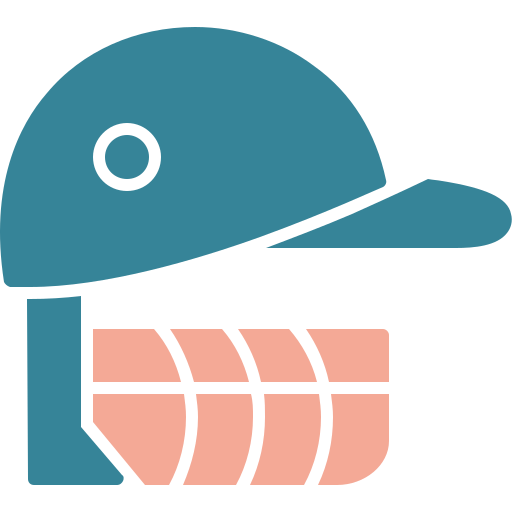 casco de críquet Generic color fill icono