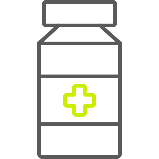 Баночка для таблеток Generic color outline иконка