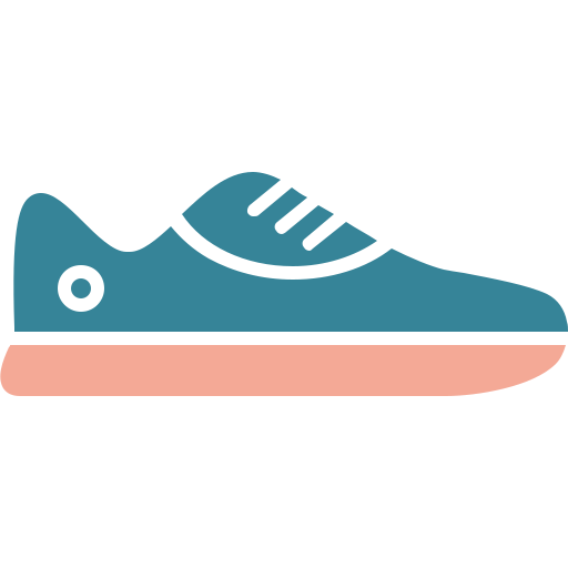 zapatilla Generic color fill icono