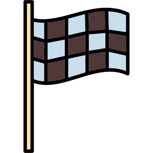 drapeau de course Generic color lineal-color Icône