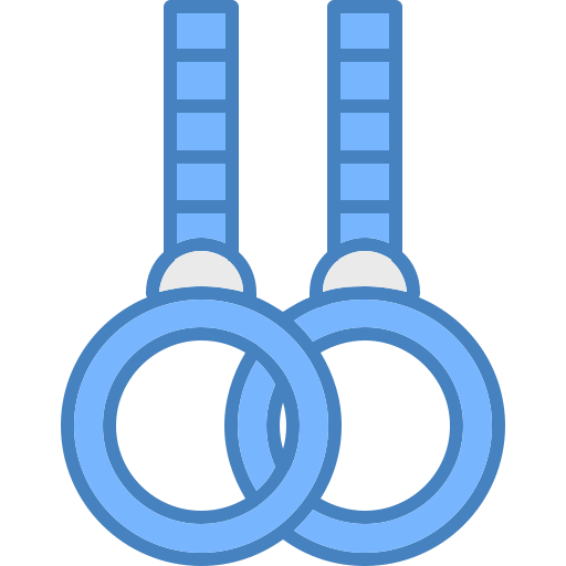 Gymnastic rings Generic color lineal-color icon