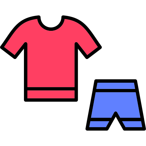 ropa de ejercicio Generic color lineal-color icono