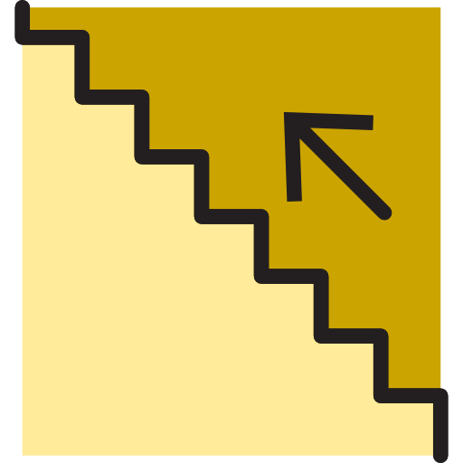 escalera xnimrodx Lineal Color icono