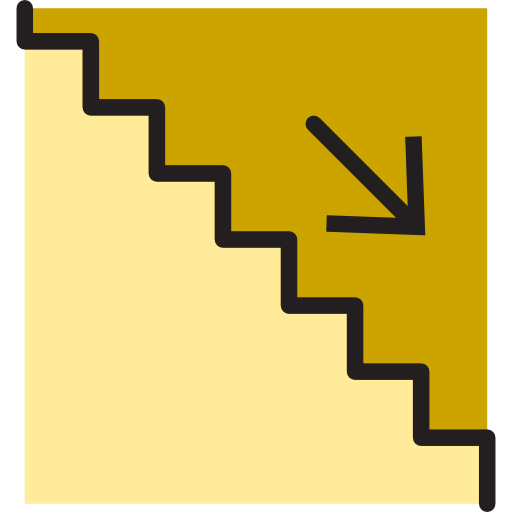 escalier xnimrodx Lineal Color Icône